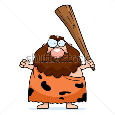 Caveman With Club And Spear Man Pictures