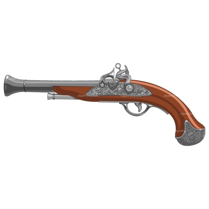 Clipart Flintlock Pistol Royalty Free Vector Design