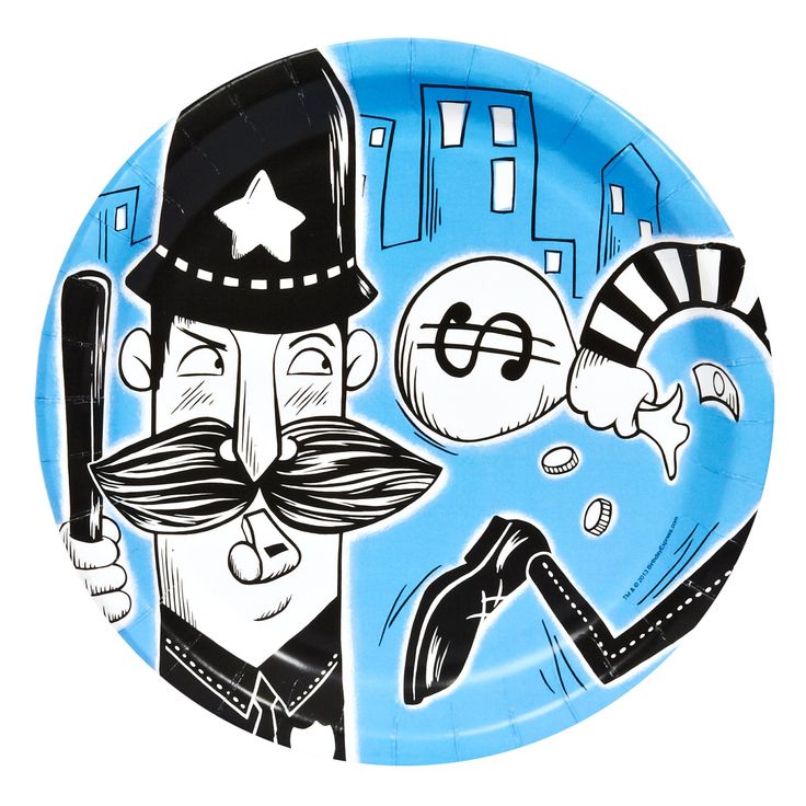 Cops And Robbers Party Dinner Plates