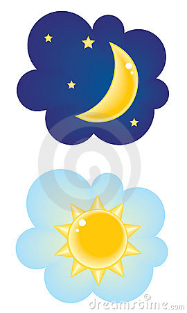 Day And Night Clipart