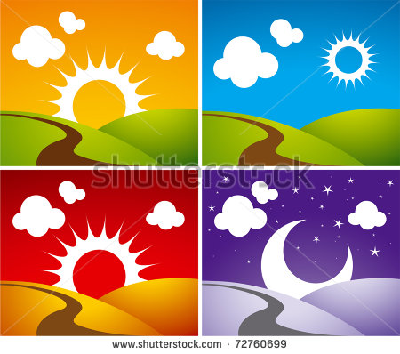 Day And Night Clipart Day Night