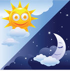 Day And Night Illustrations And Clipart
