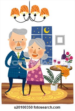 Elderly Couple Dancing Together  Fotosearch   Search Clipart