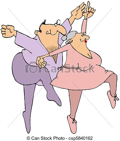 Elderly Dancing Clipart Elderly Ballet Dancers