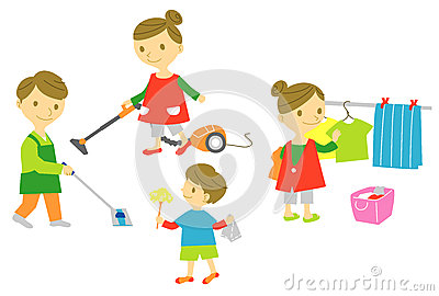 Family Housekeeping Stock Photo   Image  31059790