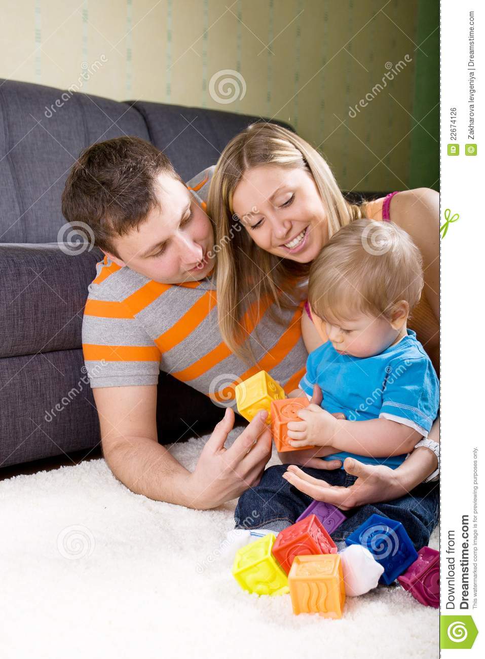 Family Playing Together  Royalty Free Stock Image   Image  22674126