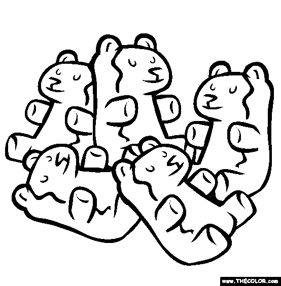 Gummi Bears Coloring Page   Free Gummi Bears Online Coloring