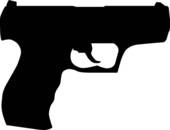 Handgun Clip Art Vector Graphics  1070 Handgun Eps Clipart Vector And