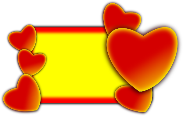 Hearts Love Frame Clip Art At Clker Com   Vector Clip Art Online    