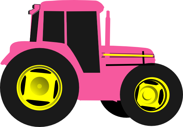 John Deere Clip Art Http   Www Clker Com Clipart Hot Pink Tractor Html