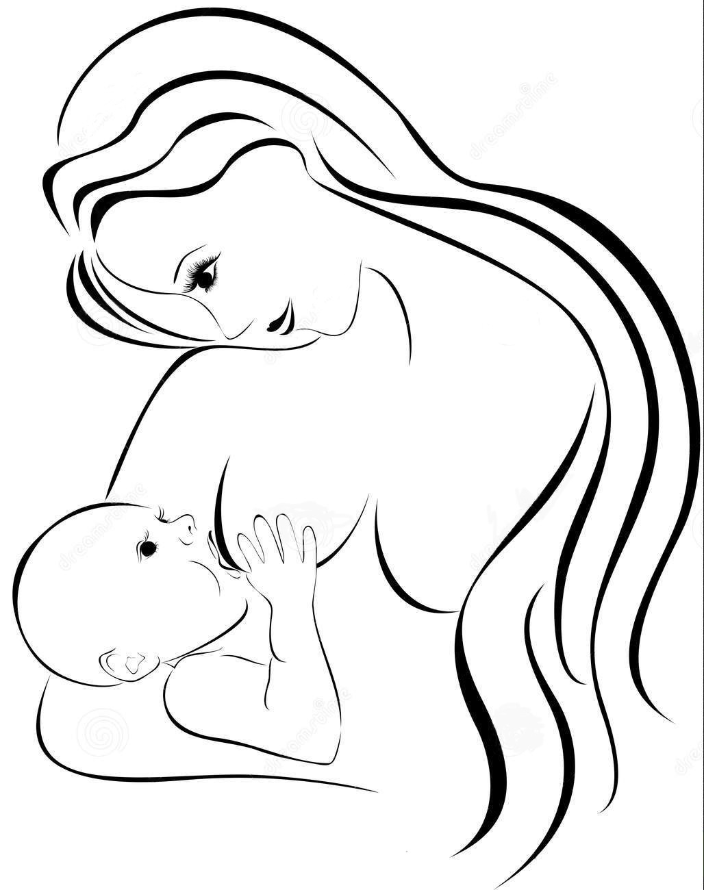 Meaning Happy Mother S Day 2014 Clip Art Black And White  Mom And