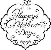 Mother S Day Clipart Black And White   Clipart Panda   Free Clipart    