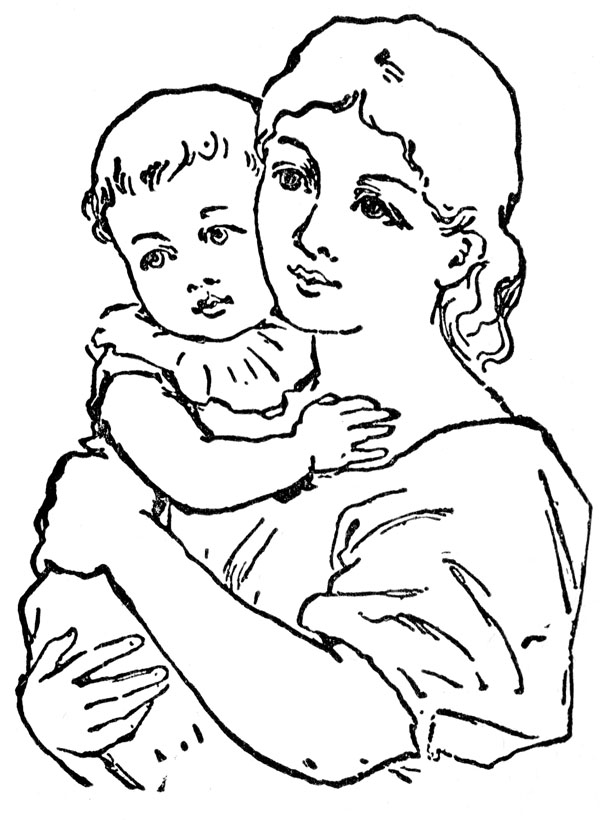Mother S Day Clipart Black And White Free Baby Clipart 3 Jpg