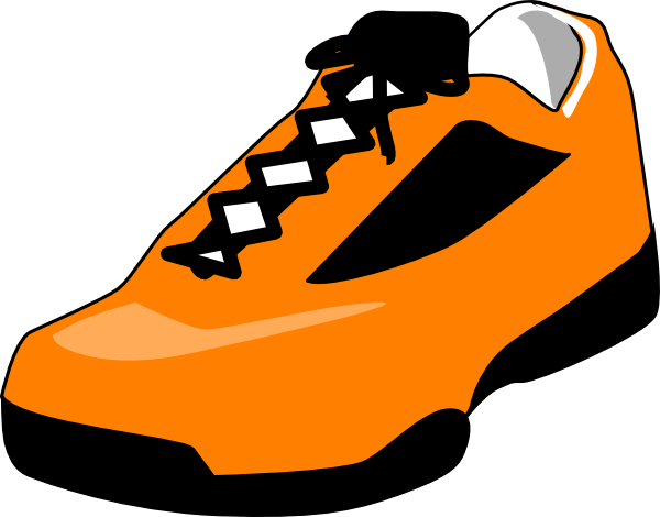 Orange Shoe Clip Art At Clker Com   Vector Clip Art Online Royalty