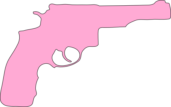 Pink Pistol Barbie Clip Art At Clker Com   Vector Clip Art Online    