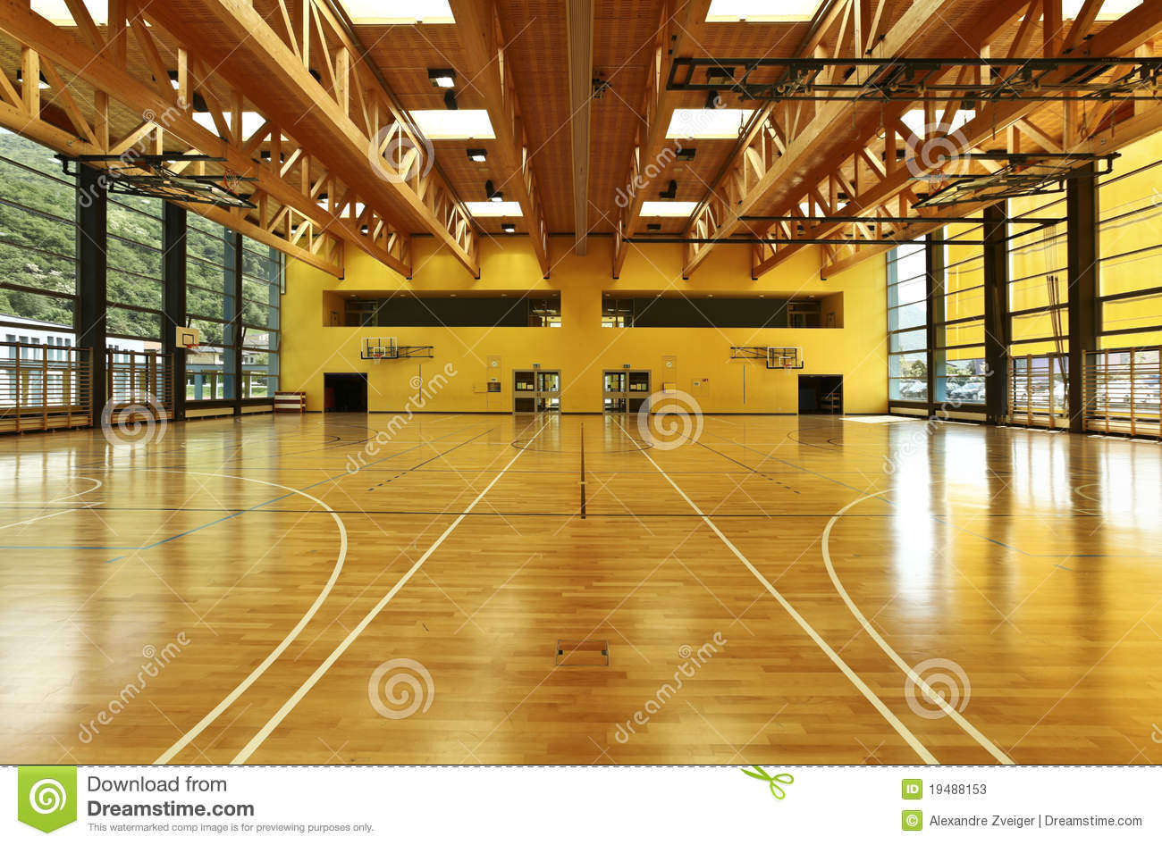 School Gymnasium Clipart Public School Interior Gym
