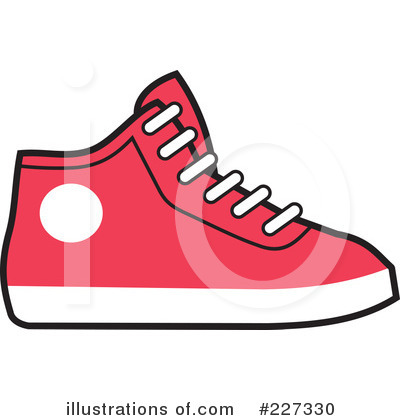 Sneakers Clipart  227330 By Johnny Sajem   Royalty Free  Rf  Stock