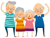 Stock Illustration Of Portrait Of Happy Elderly Couple U20756728