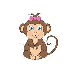 Baby Monkey Clip Art   Baby Monkey Clip Art Image Search Results More