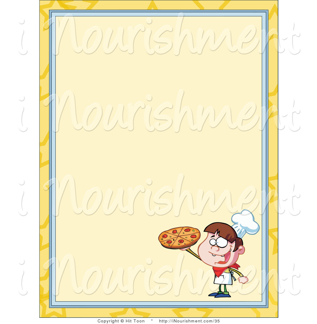 Chef Border Clip Art Clipart Of A Boy Chef Holding