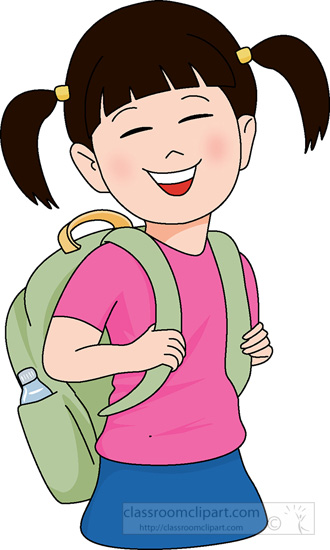 Download Girl With Pigtails School Bag Multiculture