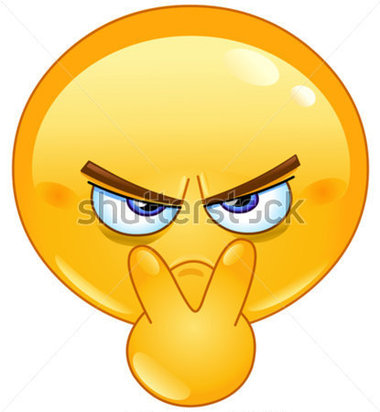 Emoticon Pointing To His Eyes Stock Vector   Clipart Me