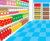 Grocery Store Aisle Clip Art Supermarket   Stock