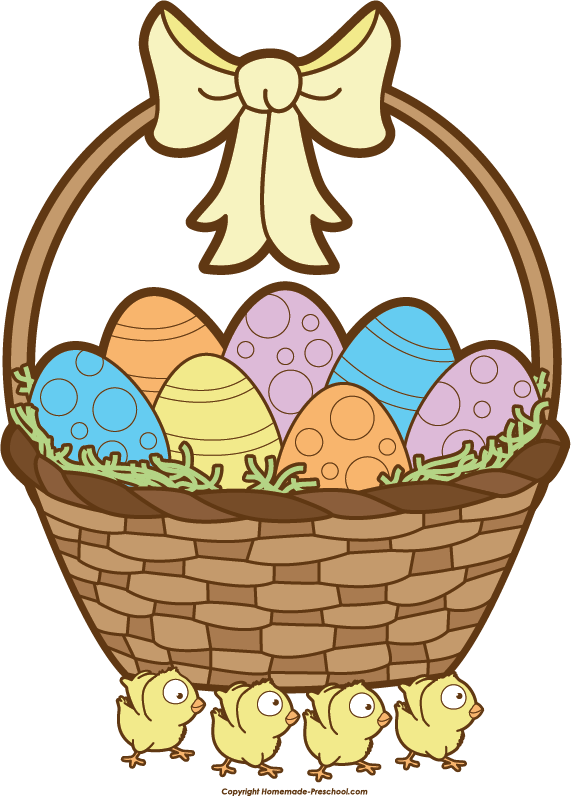 Home Free Clipart Easter Basket Clipart Easter Basket Carry Chicks