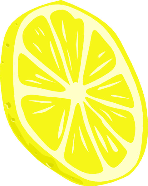 Lemon  Slice  Clip Art At Clker Com   Vector Clip Art Online Royalty    