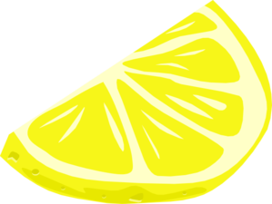 Lime Wedge Clip Art Lemon Wedge Clip Art   Vector