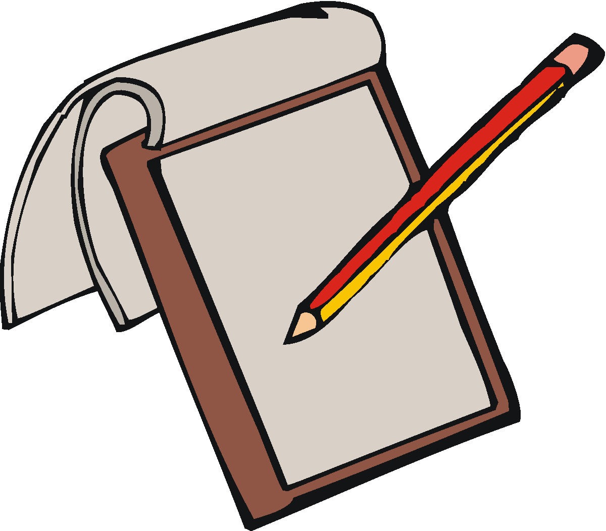 Pencil And Paper Writing Clipart Pencil And Paper Clipart