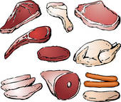 Raw Meat Stock Illustrations   Gograph
