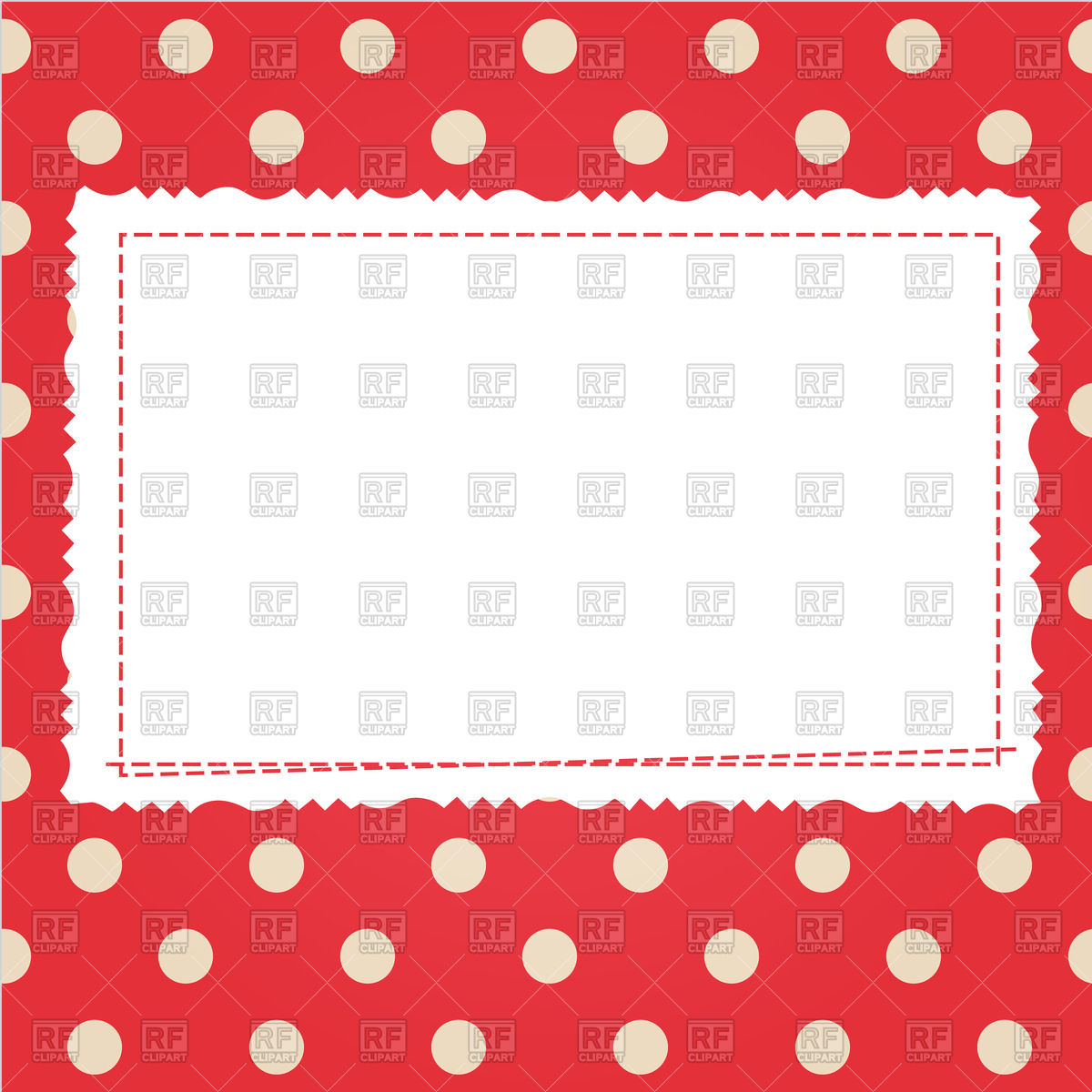 With Polka Dot And Frame Download Royalty Free Vector Clipart  Eps