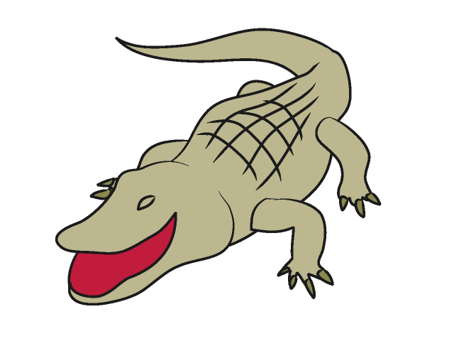 04 Alligator   Crocodile   Free Animal Clip Art   Image Processing Ok