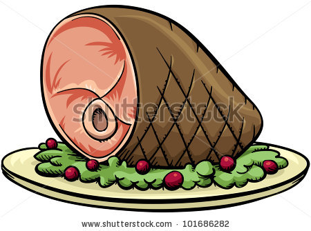Cartoon Cooked Ham  Stock Photo 101686282   Shutterstock