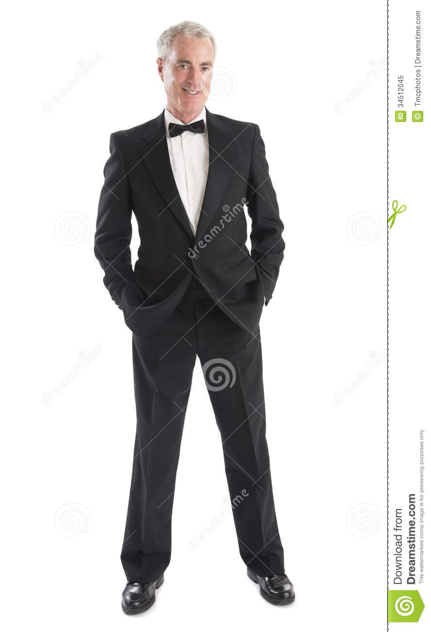 Clipart Man In Tux Man In Tuxedo Standing With