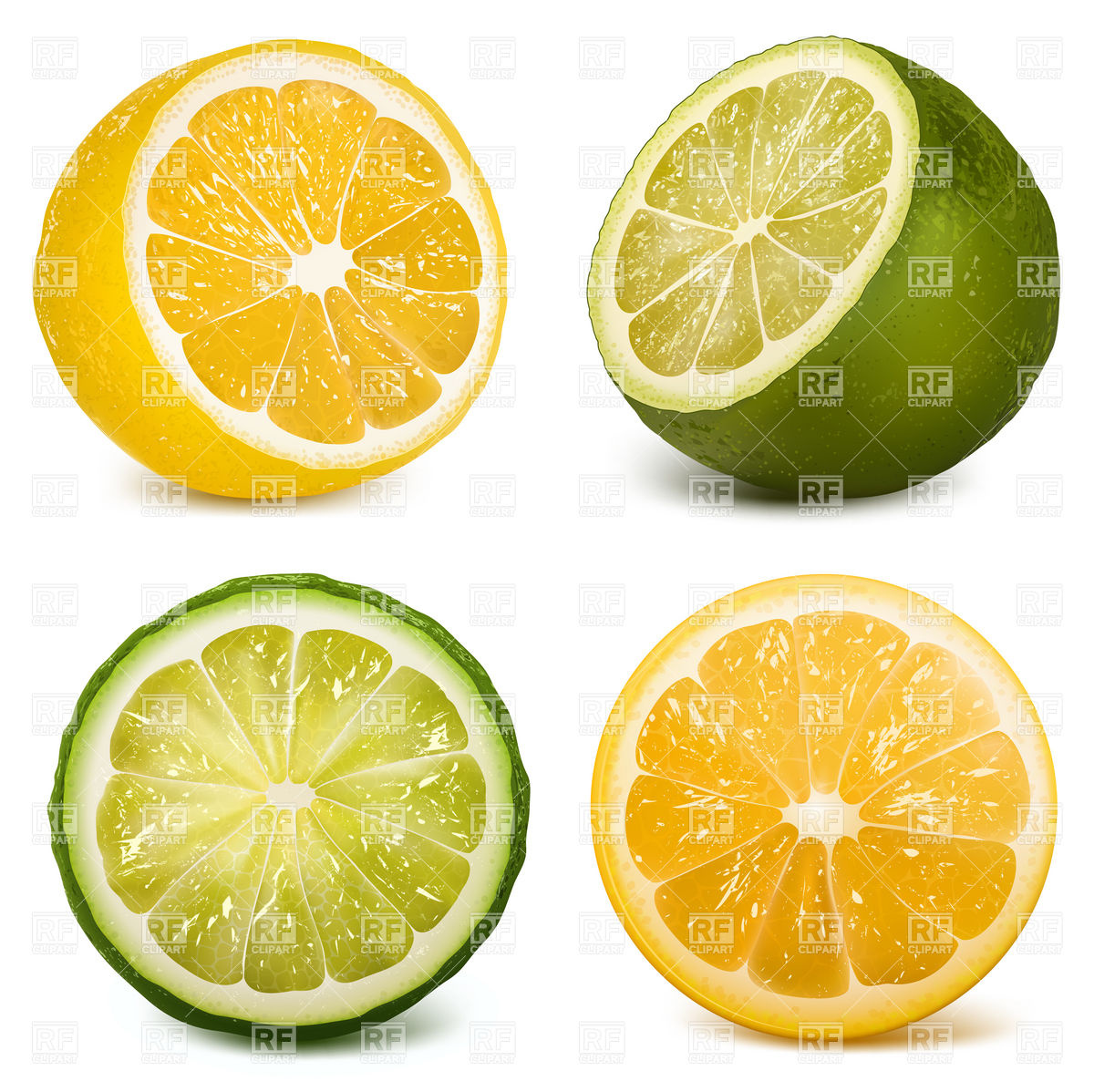 Ctrus Fruits Lime And Lemon Food And Beverages Download Royalty Free
