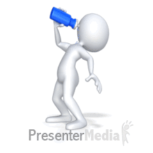 Drinking From Sports Bottle Powerpoint Animation