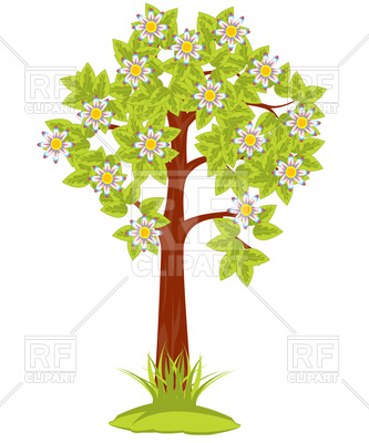 Flowering Tree 91980 Download Royalty Free Vector Clipart  Eps 