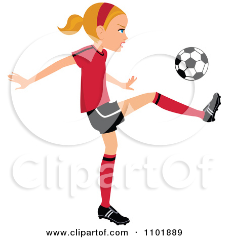 Football Cartoon Woman Clipart   Cliparthut   Free Clipart