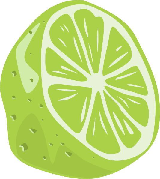 Half Lime Clip Art At Clker Com   Vector Clip Art Online Royalty Free