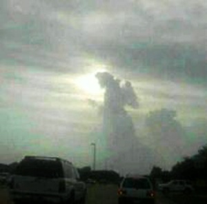 Hands Of God Appear In Sky   Strange