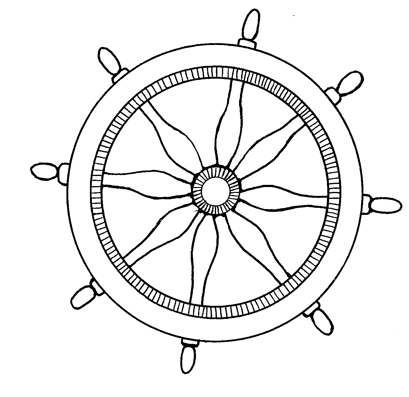 Mormon Share   Nautical Ships Steering Wheel