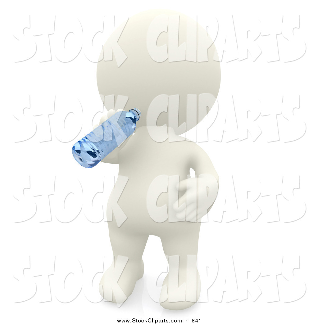 Person Drinking Water Clipart