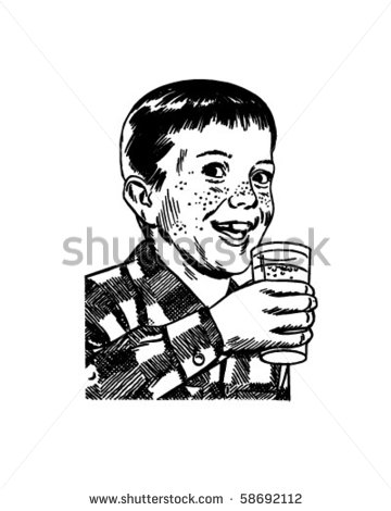 Person Drinking Water Clipart Boy With Drinking Glass