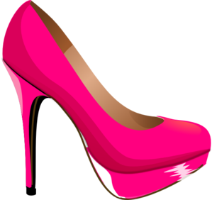 Pink Highheal Shoe Clip Art