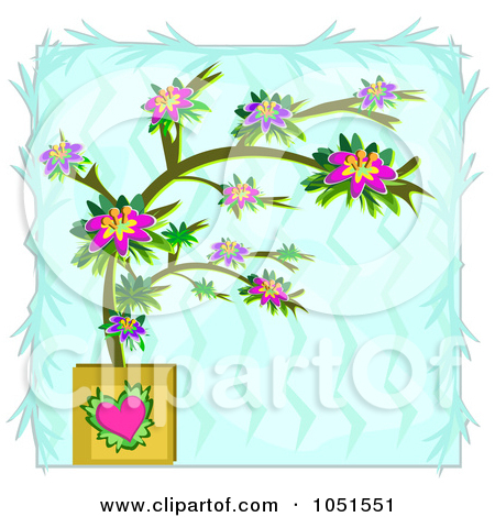 Royalty Free  Rf  Flowering Tree Clipart   Illustrations  1