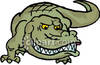 Scary Cartoon Crocodile   Royalty Free Clipart Picture