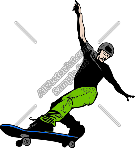 Skateboardjd005 Clipart And Vectorart  Sports   Skateboarding    