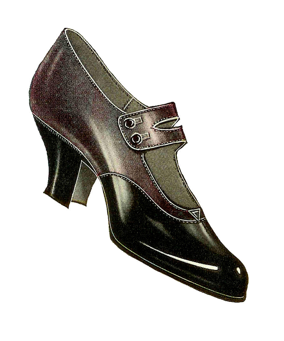 Vintage Women S Shoe Fashion  Vintage 1915 Black Mary Jane Pump With 2